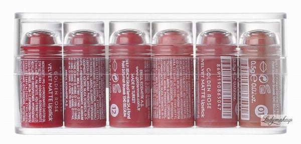 Golden Rose-Pack Of 6 Mini Velvet  Mix 1