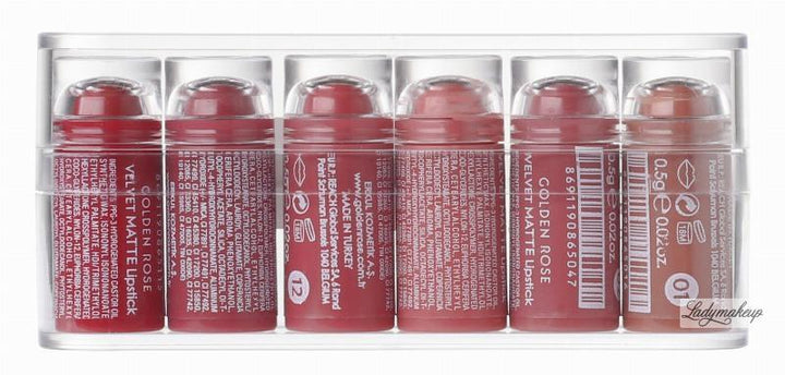 Golden Rose-Pack Of 6 Mini Velvet  Mix 1