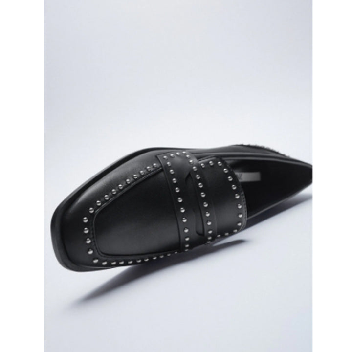 Zara- Flat Loafers With Studs