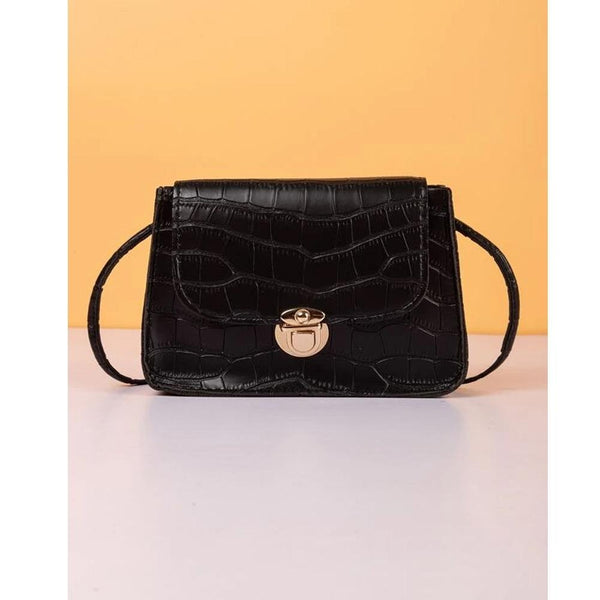 Shein- Textured Flap Crossbody Bag