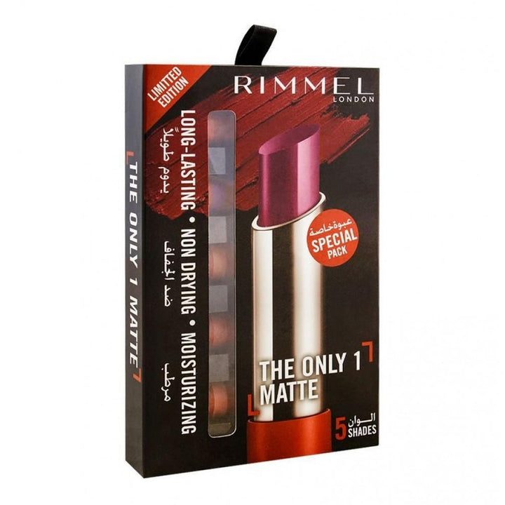 Rimmel London- The Only 1 Matte Lipstick 5 Shades Pack Limited Edition Special Pack