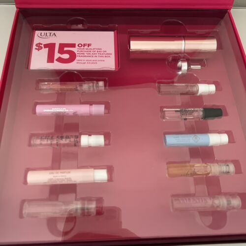 ULTA Beauty Finds 10pc Vials ATOMIZER Holiday Fragrances Gift Set