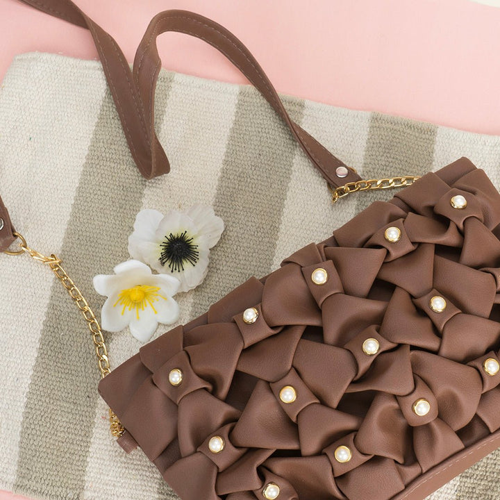 Shein - Mini Crossbody Bag Brown