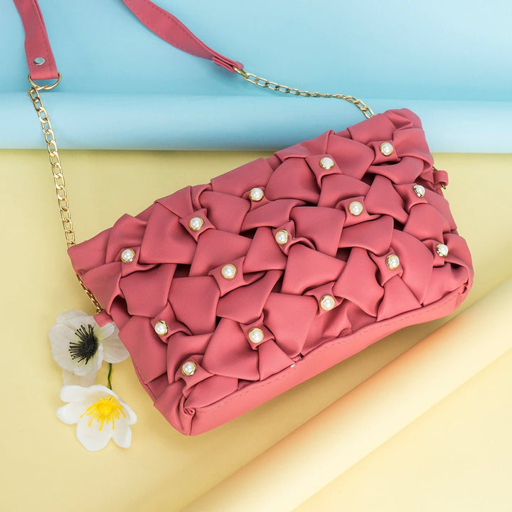 Shein - Mini Crossbody Bag Pink