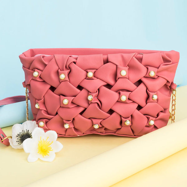 Shein - Mini Crossbody Bag Pink