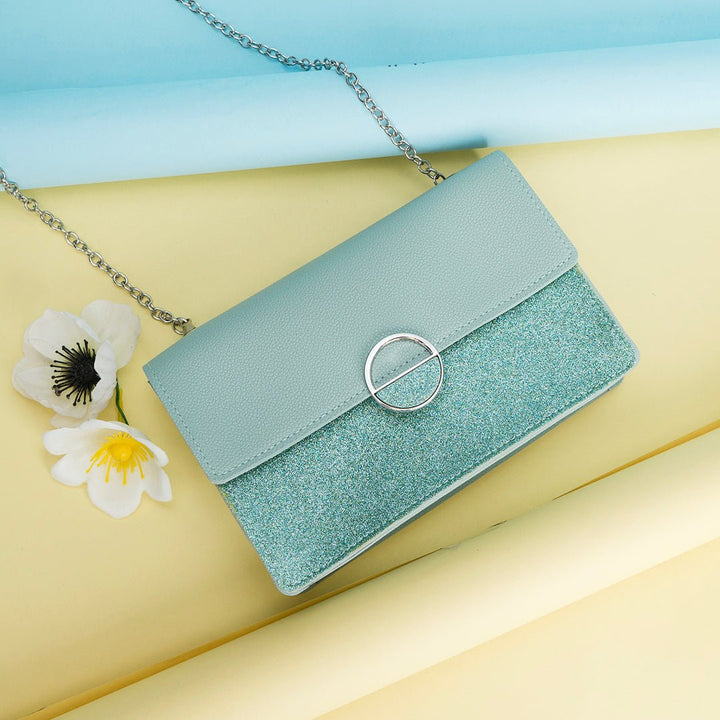 Shein - Simplified Sea Green Crossbody Bag