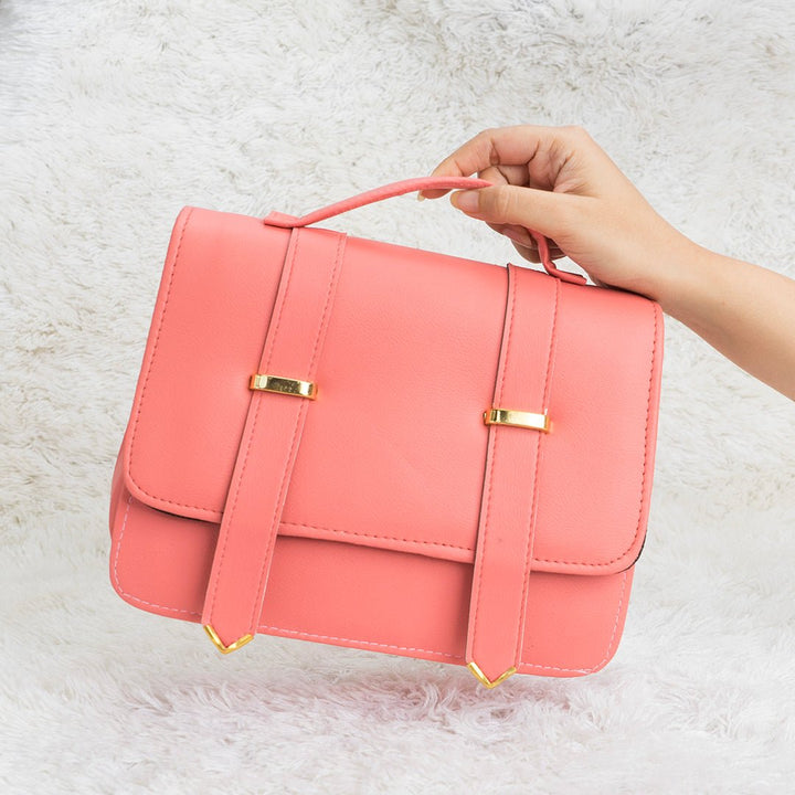 Shein - Streamlined Side Crossbody Bag Pink