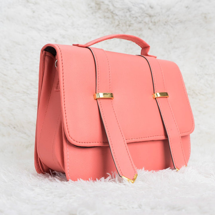 Shein - Streamlined Side Crossbody Bag Pink