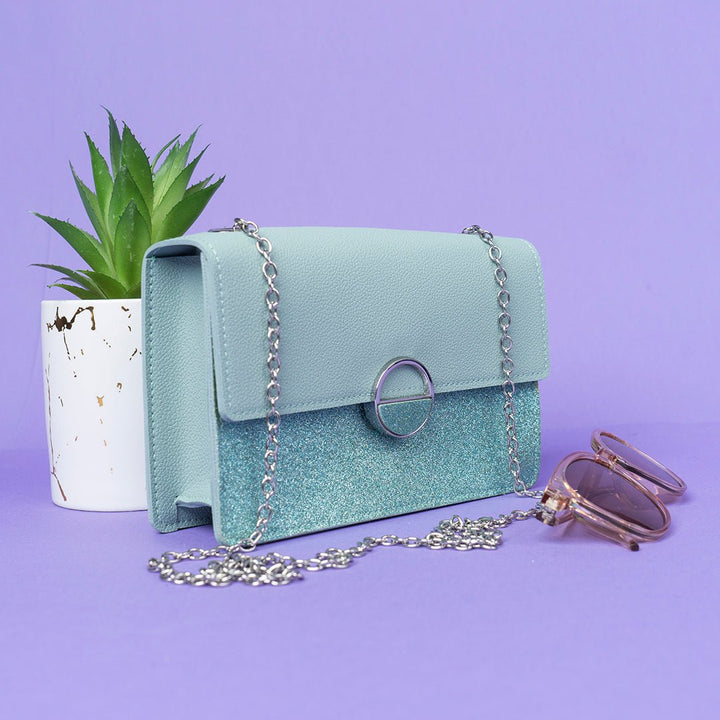 Shein - Simplified Sea Blue Crossbody Bag