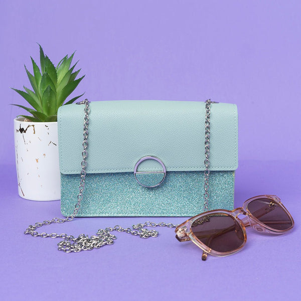 Shein - Simplified Sea Blue Crossbody Bag