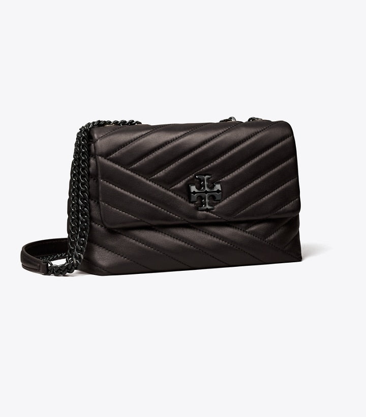 Tory Burch Kira chevron Convertible bag Black
