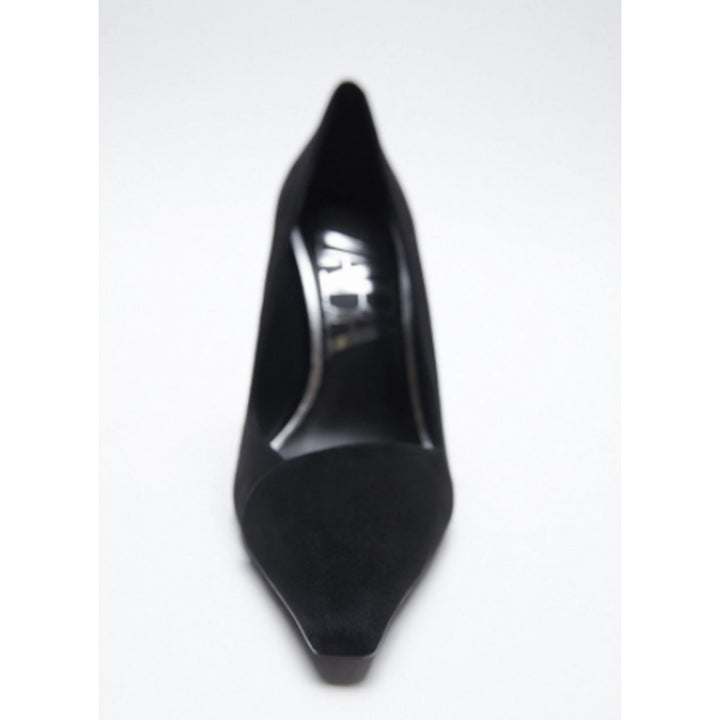 Zara- Suede Leather High-Heel Shoes
