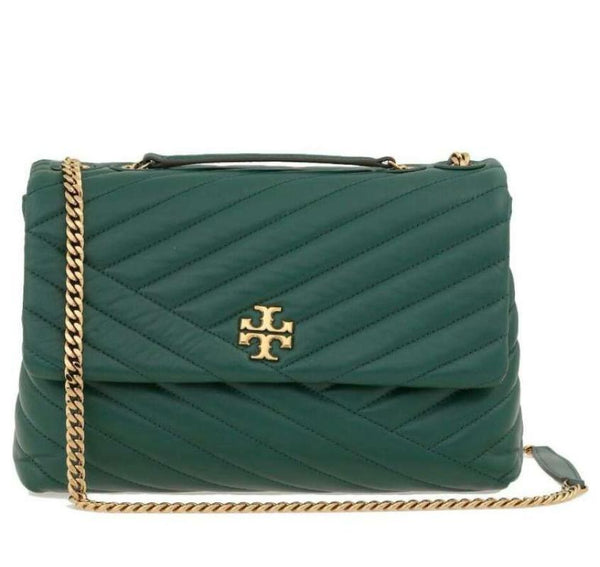 Tory Burch-Kira Chevron convertible Malachit