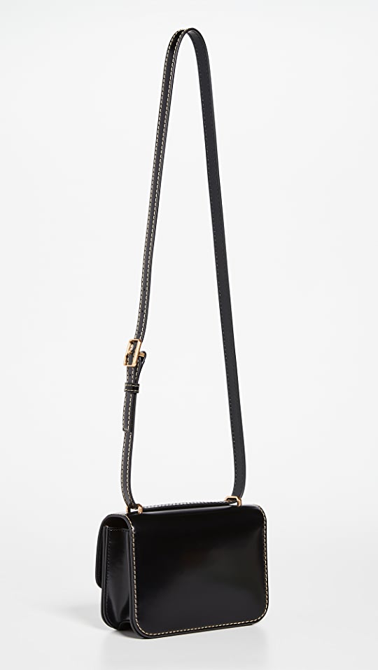 Tory Burch Eleanor Spazzolato Convertible shoulder bag Black
