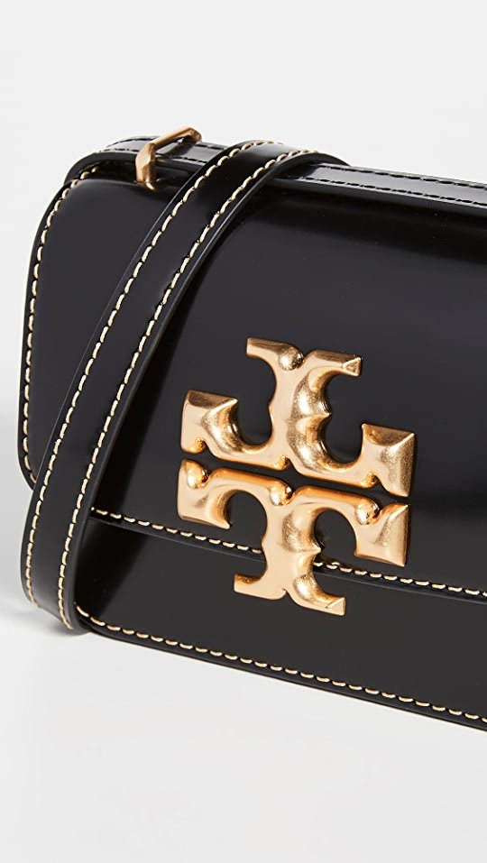 Tory Burch Eleanor Spazzolato Convertible shoulder bag Black