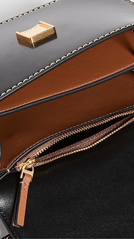 Tory Burch Eleanor Spazzolato Convertible shoulder bag Black