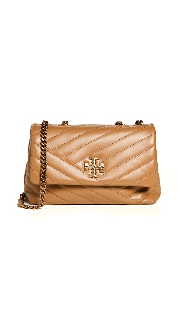Tory Burch Kira chevron small convertible Shoulder bag Devon Almond