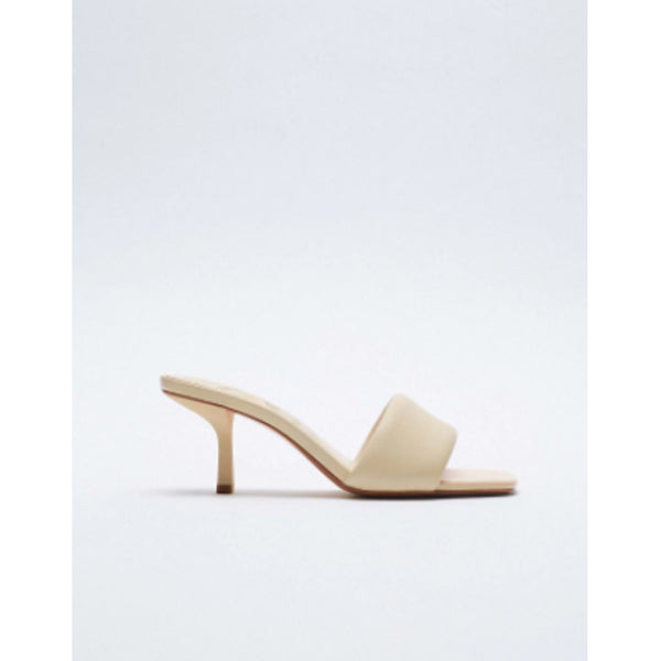 Zara- Padded Leather Heeled Sandals