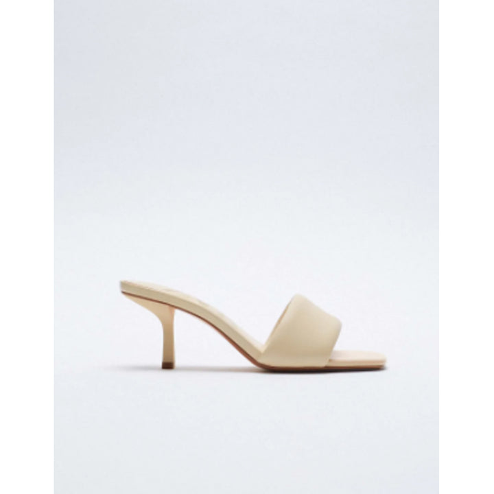 Zara- Padded Leather Heeled Sandals