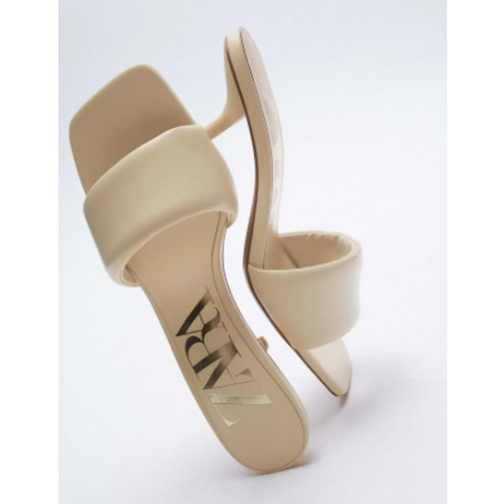 Zara- Padded Leather Heeled Sandals