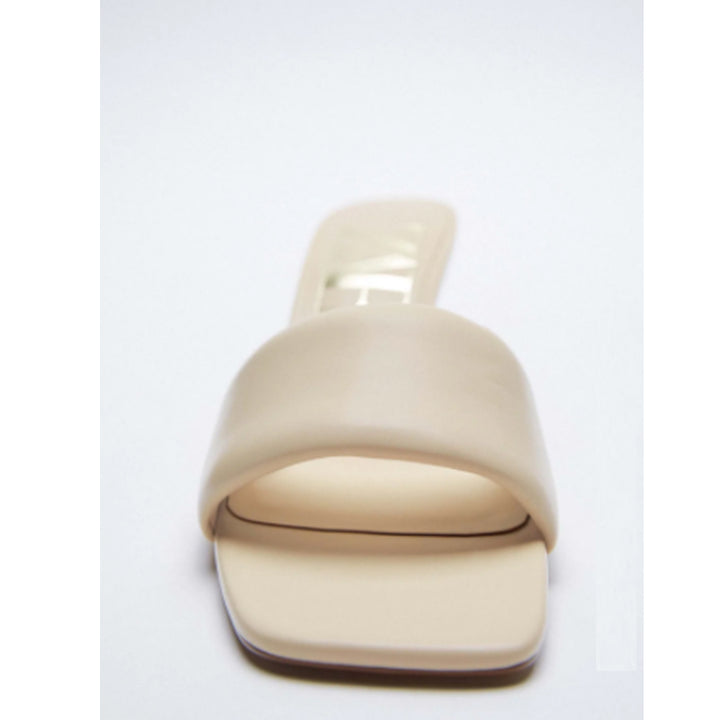 Zara- Padded Leather Heeled Sandals