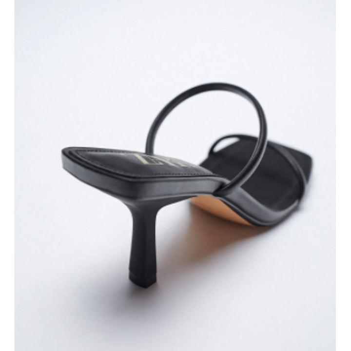 Zara-High-Heel Sandals With Thin Straps