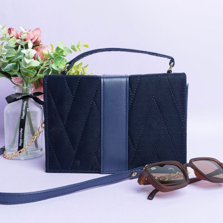 Shein - Chain Crossbody Bag - Blue