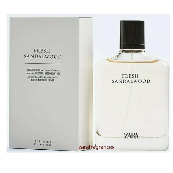 Zara- Fresh Sandalwood Men's EDP Fragrance Perfume 100ml 3.4floz