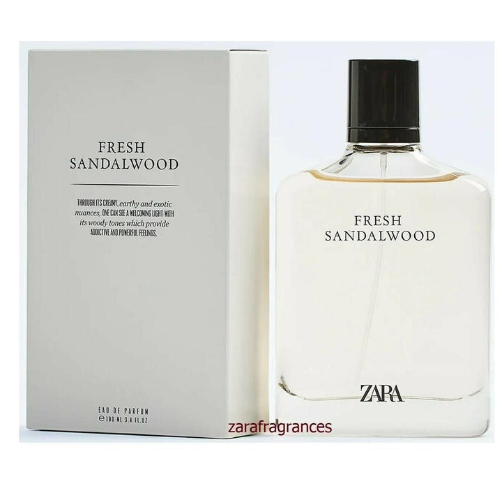 Zara- Fresh Sandalwood Men's EDP Fragrance Perfume 100ml 3.4floz
