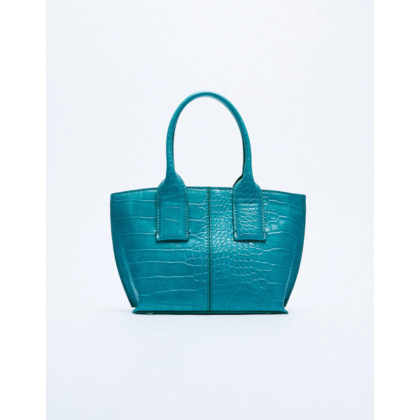 Zara- MINI CITY CROSSBODY BAG- Blue