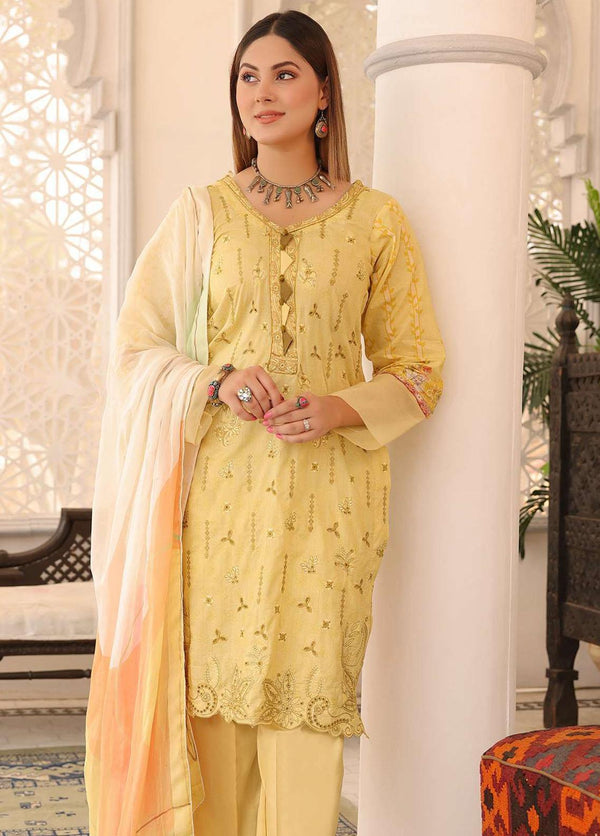 Zarish By Zara Ali- Embroidered Lawn Suits Unstitched 3 Piece ZRA22F ZA-1006