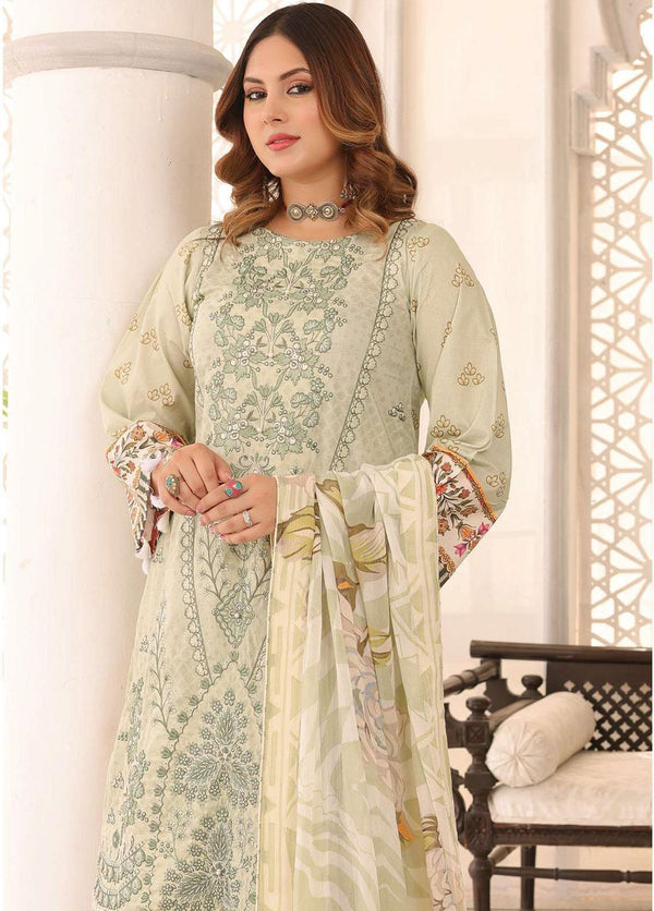 Zarish By Zara Ali- Embroidered Lawn Suits Unstitched 3 Piece ZRA22F ZA-1010